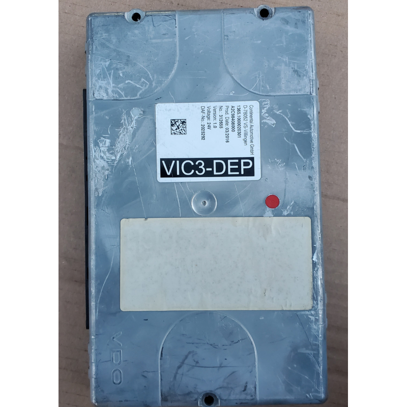 Блок керування VIC3 DEP 1.0 Version DAF 2025292 XF106 CF86 Блок керування VIC3 DEP 1.0 Version DAF 2025292 XF106 CF86